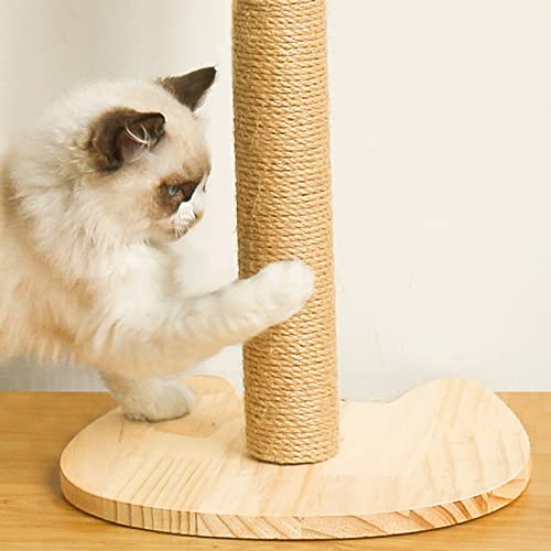 4PCS 12 Inch Cat Scratching Post with Natural Sisal Rope Cat Scratch Pole Scratching Tree Scratching Posts for Indoor Replacement Part Accessories for DIY Cat Tower Hammock