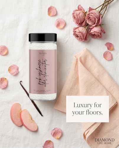 Home Pink Cashmere Carpet Deodorizer Powder, Pink Apple, Vanilla and Amber Scent, Odor Neutralizer for Carpets, Rugs and Upholstery, 15 oz