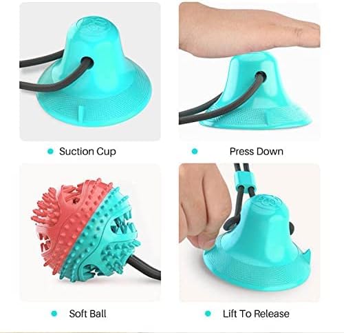 Dog Chew Toys for Aggressive Chewers, Puppy Dog Training Treats Teething Rope Toys for Boredom - Dog Puzzle Treat Food Dispensing Ball Toys for Small Large Dogs