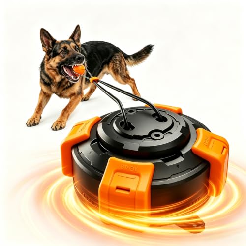 Interactive Tug-of-War Dog Toy for Medium & Large Aggressive Chewers-Orange - color: orange