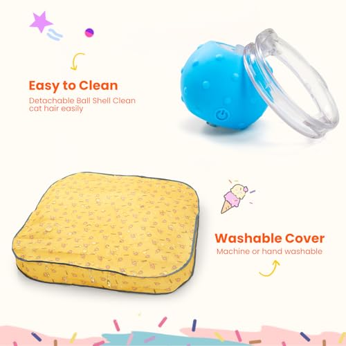 HGB Interactive Cat Toy with Automatic Moving Ball & Hunting Play Mat