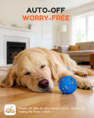 osou Smart Interactive Dog Toys, Automatic Moving & Bouncing Dog Ball for Medium & Large Dog Breeds, E-TPU Durable & Waterproof, with Irregular Motion to Encourage Active Play