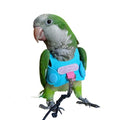 Bird Flight Harness Vest, Parrot Flight Suit with Leash for Parakeets Cockatiels Conures Budgies, Bird Flying Clothes with Rope and Handle for Outdoor Activities Training, Anti Bite (M) - size: M