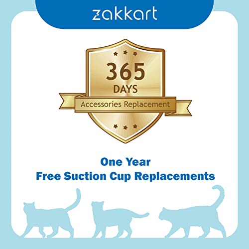 Zakkart Foldable Cat Hammock for Window (White Bolster Bed, Large) - color: White Bolster Bed, size: Large
