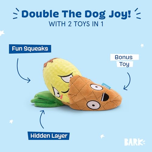 BarkBox Penny The Pineapple 2-in-1 Interactive Plush Dog Toy - color: Penny the Pineapple - Small