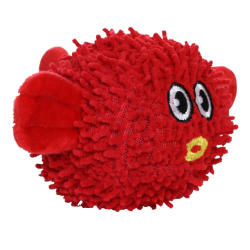 MIGHTY® 2 Pack Microfiber Small Blowfish Dog Toys - color: 2PK Red Blowfish