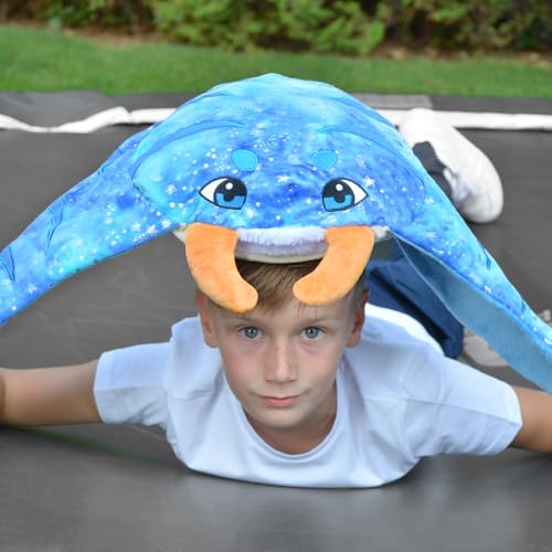 Large Manta Ray Stuffed Animal Set with 4 Fish Plushies, 28 Inches - style: Manta Ray
