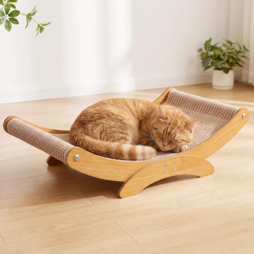 Cat Scratcher Bed for Indoor Cats, 23.6" Large Sisal Cat Scratching Board - size: Large