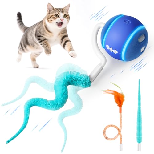 Interactive Cat Toy Ball for Indoor Cats with 3-Mode Touch Activated