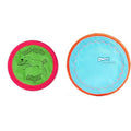 Booda Tail-Spin 7-Inch Multi-Color Flyer & Chuckit! Paraflight 6.75" Small Dog Flying Disc Bundle - Floating Water Dog Frisbees
