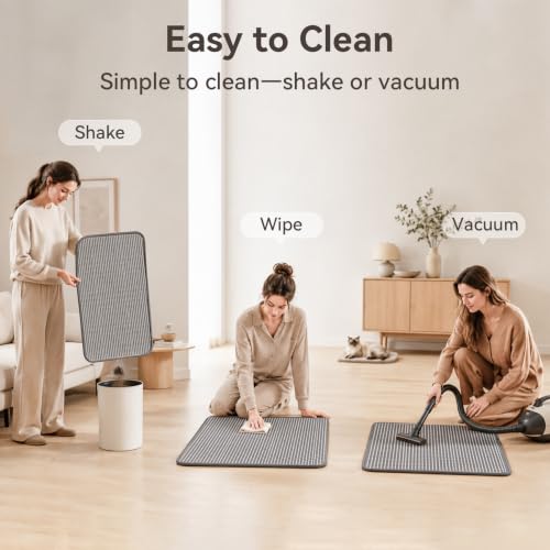 Cat Scratcher Mat, 23.6"x15.7" Natural Sisal Cat Scratch Pad - color: Gray, size: 1 Pack-23.6"x15.7"