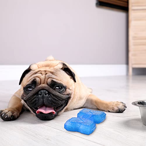 Hungdao 2 Pcs Freezable Puppy Teething Toys Ice Ring, Freezable Dog Toy