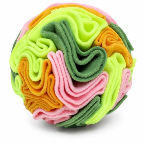 Vibrant Snuffle Ball for Dogs, Playful Color-Mix Slow Feeder Toy, Eye-Catching Interactive Puzzle for Mental Enrichment, Indoor Fun for Small Medium Large Dogs - color: Multi-colored, size: Small