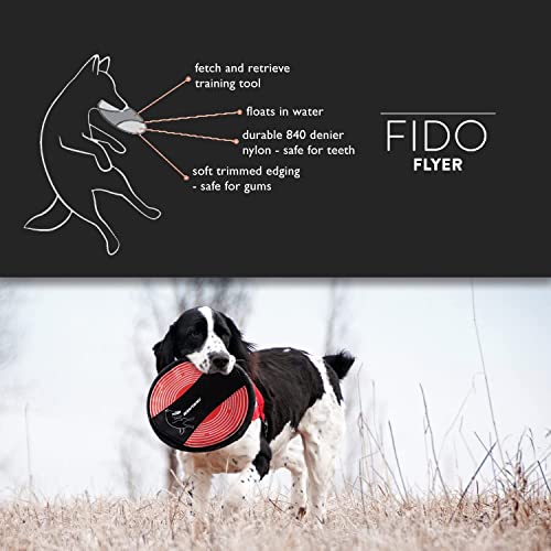EzyDog Fido Flyer Dog Flying Disc, Fetch Toy that Floats in Water