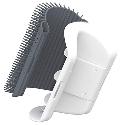 3.0 Softer Cat Self Groomer with Catnip, Dog Cat Corner Groomer Comb - color: 3.0 Softer Grey (1 Pack)