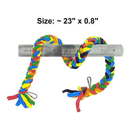RIOUSSI Handmade Sugar Glider Toys & Cage Accessories, Random Color, 6 Pack - color: Random - 6 Pack