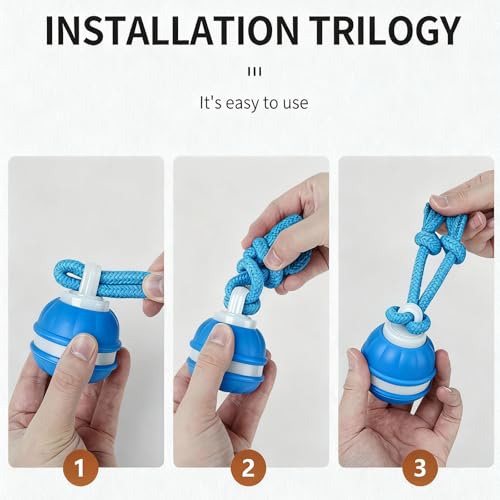 Interactive Dog & Cat Toy, Auto Chirping Ball, Rechargeable Self Play - color: 1 Blue