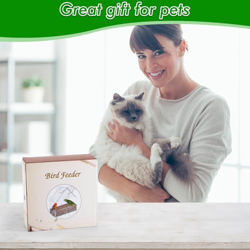MEWTOGO Outdoor Window Bird Feeder for Cats Viewing, Small - size: Small