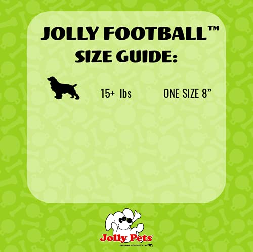 Jolly Pets Jolly Football Dog Toy, 8 in, Orange, Floats