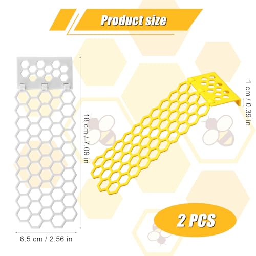 2PCS Floating Bee Ladders, Beehive-Shaped Floating Bee Island for Drinking