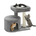 Feandrea Cat Tree, 18.5-in Small Cat Tower, Cute Kittens Condo, Light Gray - color: Light Gray