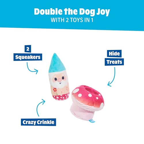 BarkBox Fun Gus Dog Toy - Two-in-One - Toy for Extra Small to Small Dogs - color: Fun Gus
