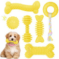 Puppy Toys, 6 Pack Dog Chew Toys, Teething Toys for Small Dogs, Yellow - color: Yellow, size: Small（6Pack）