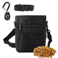 kissleaf Dog Treat Pouch, Magnetic Closure, Dog Clicker- Black - color: Black