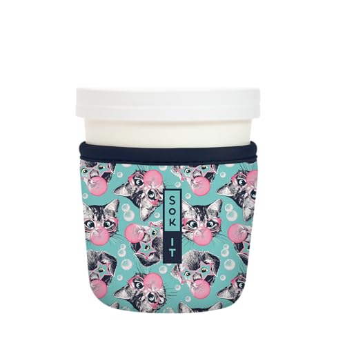 Sok It IceCreamSok Insulated Neoprene Cover (Bubble Trouble, Fits Tapered Pints) - color: Bubble Trouble, size: Fits Tapered Pints