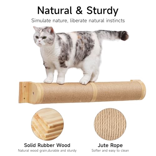 FUKUMARU Cat Scratching Post, 35 x 4.5 Inch