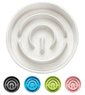Ceramic Slow Feeder Dog Bowls, 2.0 Cups Slow Feeder for Medium Dogs, Puzzle Maze Bowl to Slow Down Eating, 30oz, 8in, White - color: White, size: 8 Inches