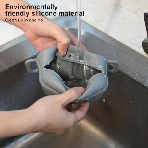 AOMIG Dog Treat Pouch with Training Clicker, 1.67 Cup Silicone Dog Treat Bag with Stronger Magnetic Closure, Portable Pouches for Pet Training Walking Premium Fanny Pack with Waist Belt(Grey) - color: Grey