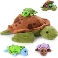 Muiteiur 4 Pcs Sea Turtle Stuffed Animals with Babies Inside, Turtle Plush - style: Turtle