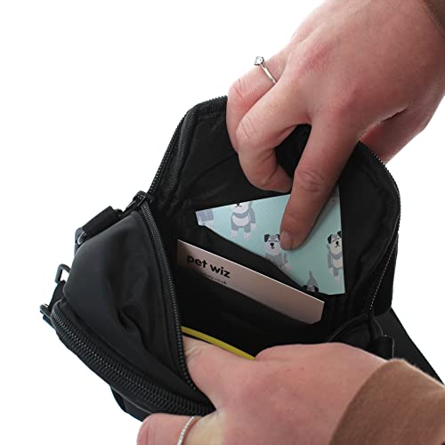 pet wiz Dog Walking Bag with Adjustable Strap - color: Water Resistant Dog Walking Bag