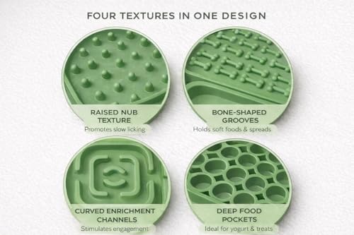 Hearth & Paw Silicone Lick Mat for Dogs, Sage Green - color: Sage Green