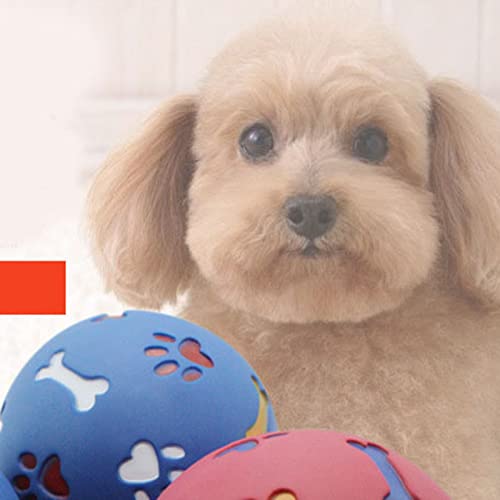 Dog Treat Dispenser Ball, Adjustable Opening Slow Feeder Puzzle Toy - color: Blue, size: S 7.5cm/3.0in Diameter