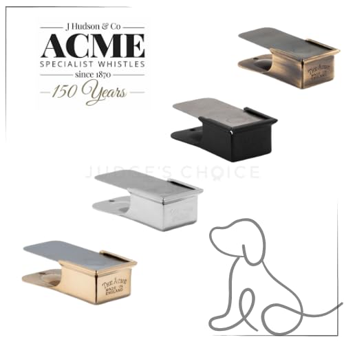 ACME Genuine 470 Dog Training Clicker Cricket - Positive Reinforcement, Loud & Reliable, WWII D-Day Paratrooper Memorabilia. Made in the UK. Solid Brass with a Matt Black Finish - color: Matt Black