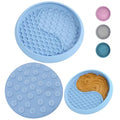 YAMI Dog Lick Bowl, Lick Mat for Dogs, Wet Food Cat Slow Feeder, Freeze Bowl, Enrichment & Puzzle Toy for Anxiety Relief, Food-Grade Silicone, Suction Cups, Dishwasher Fit, for All Breed (Light Blue) - color: Light Blue