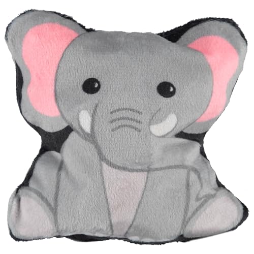 Cudlie 3 Pack Plush Dog Chew Toys – Soft Squeaky Puppy Toys for Small Dogs– 4" Durable, Cute & Safe Pet Toy Gift Set (Food, Fruit, Farm, Zoo & Safari Animal Themes) - color: Elephant Lion Zebra, style: 3 Pack 4 Inch