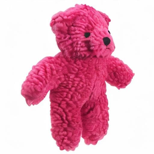 Zanies Berber Bear Dog Toys, Red - color: Cranberry