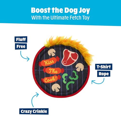 BarkBox Bark-B-Q Flying Disc Dog Toy - for Dogs - color: Bark-B-Q
