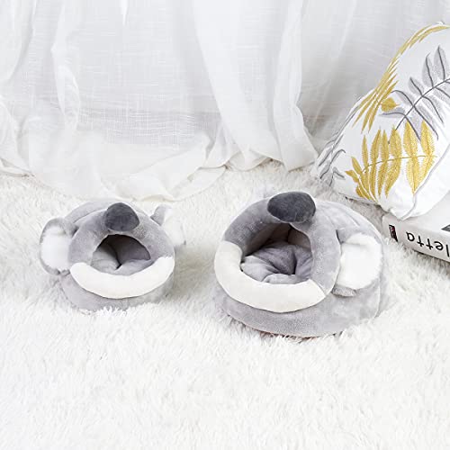 LEFTSTARER Guinea Pig Rat Bed and Hideout for Ferret Hedgehog Sleep and Hide, Hamster Small Pet Animals Supplies Toy Cage Accessories Nest - color: 7.Koala-XL
