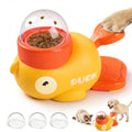 Dog Interactive Treat Dispenser, 2026 New Yellow Duck Cat Treat Dispenser, Interactive Dog Toys Food Puzzle Slow Feeder, Dog Food Slow Treat Feeding Dispenser for Small & Large Cats Dogs