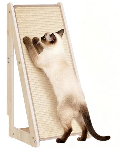 Aechonow 26.4'' Sisal Cat Scratcher Ramp for Indoor Cats
