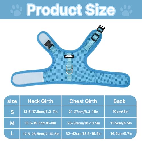 AIITLE Breathable Escape Proof Rabbit Harness and Leash Set, Blue L - color: Blue, size: L