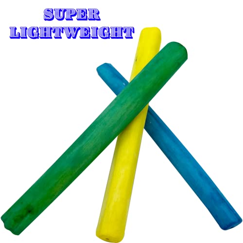 5516 Skinny Rainbow Sola Logs Pk8 - Bird Foraging Foot Toys - color: Rainbow Skinny Sola Logs, size: Pack 8