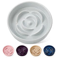 vancasso Slow Feeder Dog Bowl, 1.5 Cup Ceramic Puzzle Dish for Medium Breed - color: Grayish Cyan, size: M - 1.5 Cups