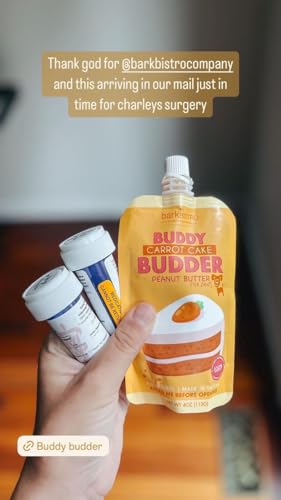 BUDDY BUDDER 6 Pack Mixed Flavor Squeeze Packs, 100% Natural Dog Peanut Butter, Healthy Peanut Butter Dog Treats, Made in USA, (4oz Packs) - size: 4 Ounce (Pack of 1)