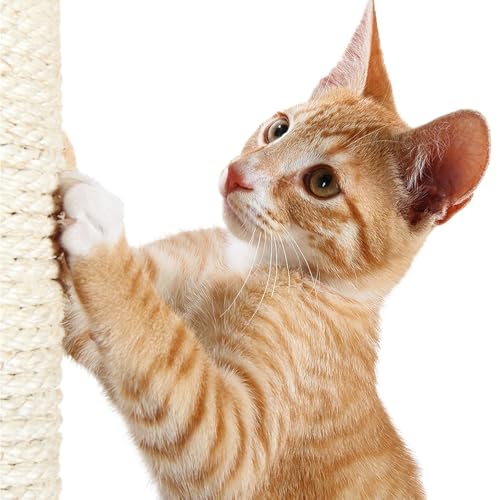 TRIXIE Replacement Sisal Post for Cat Scratching Posts, Backup Scratcher for Indoor Cat Furniture, Trees and Towers, 3.5 in x 11.8 in (9 x 30 cm) - size: 9 x 30 cm
