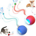 2 Packs Speed 2.0 Tail Interactive Cat Toys for Indoor Cats, Moving Cat Toy - color: Red+Blue